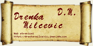 Drenka Milčević vizit kartica